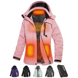 Women Graphene Heated Jacket Electric Warming Coat Cool 2023 Christmas Birthday Gift Ideas Mother Daughter Wife Sister Girlfriend Her Best Friend Appreciation Thank You Father Husband Son Boyfriend
