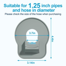 SHAPON 4 Pack Swimming Pool Pipe Holders, Pool Hose Support Holders for Above Ground Pools with Tape, Pool Accessories Compatible with Intex Pools