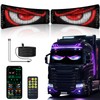 2pcs Devil Eyes Light for Windshield,14“*4”Programmable Flexible LED Display with
