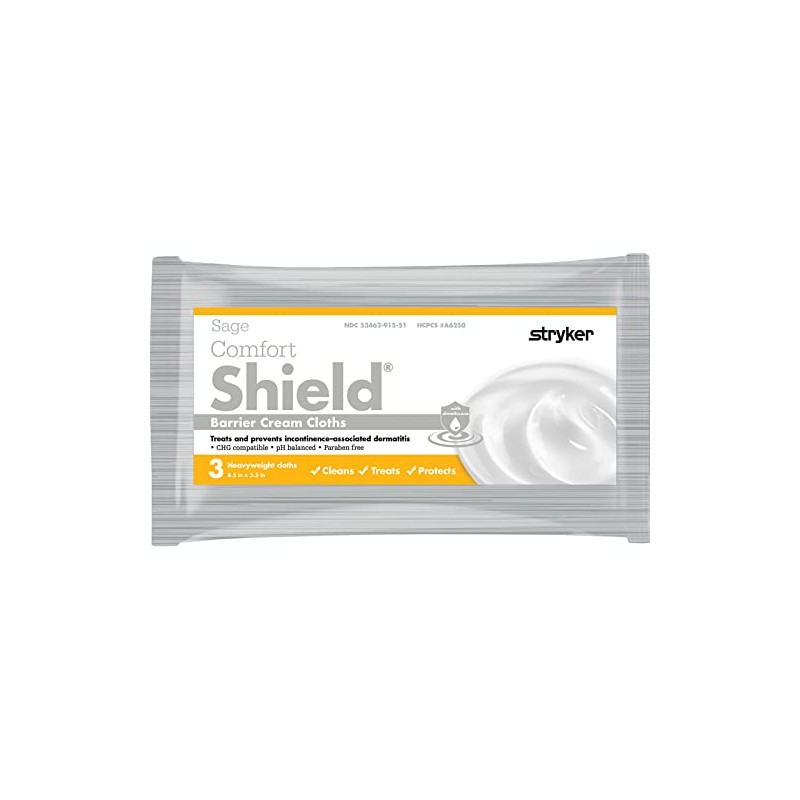 Comfort Shield Care Wipe Soft Pack Dimethicone, Unscented, Sage 7502