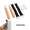 OUKENS Wooden Pull-Up Handles, Comfortable Handles for Building Muscle Strength,