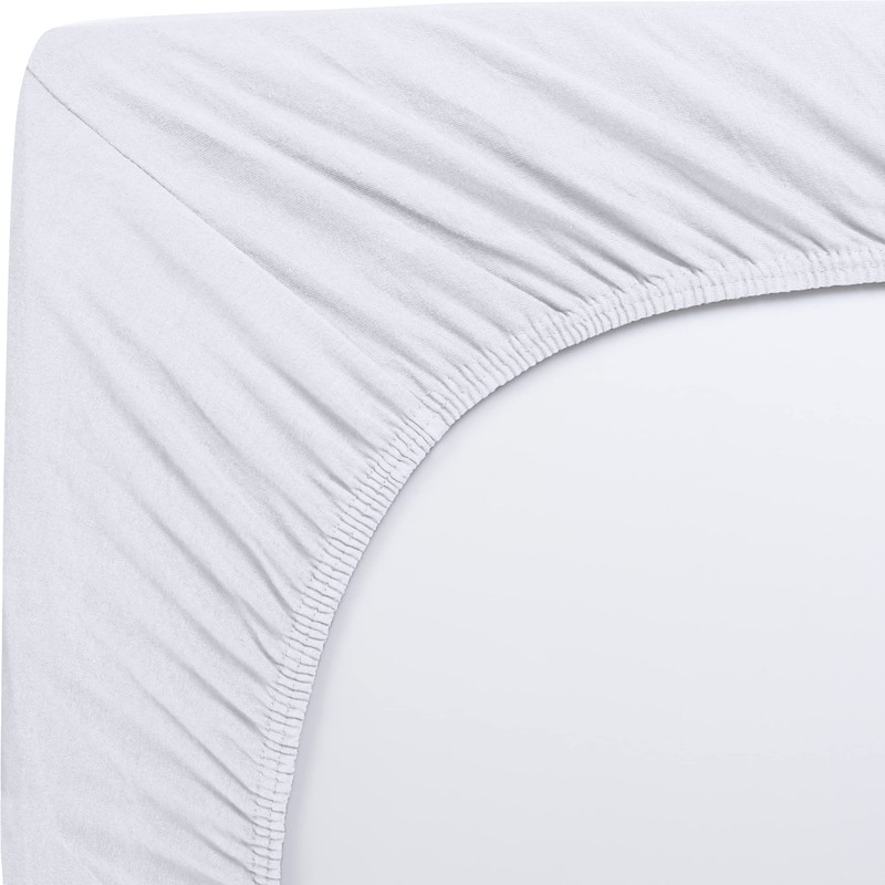 Utopia Bedding Fitted Sheet Single, White - Deep Pocket 14