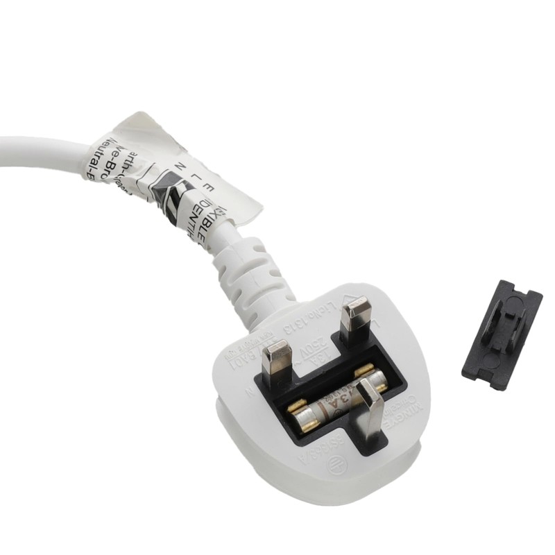 Office Desk Mount 60mm Grommet with UK Mains Power and