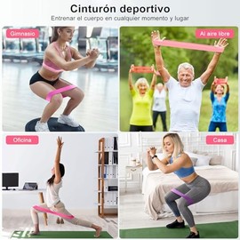 BONTOOLZ Banda De Resistencia, Ligas de Resistencia para Ejercicio 5PCS, Bandas Elasticas de Látex Natural para Piernas Brazos Glúteos musculación Yog