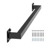 VEVOR Wall Mounted Stair Handrail, 4ft Black Iron Staircase Handrail