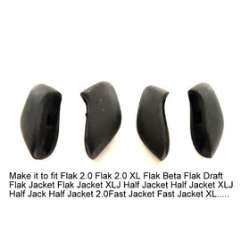 Galaxy Replacement lenses For Oakley Flak Jacket XLJ Sunglasses Polarized Multiple Selection (Nose Pads Black 2 Sizes)