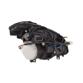 HEADLIGHTSDEPOT Compatible with/Replacement for Chrome Housing Halogen Headlight Nissan Maxima 2007-2008 Includes Left Driver Side Headlamp