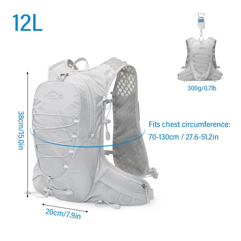 12L Cycle Hydration Backpack Lightweight Riding Vest Pack Backpack for