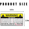 XTRAYXRAY Car Safety Warning Rules Decal Sticker Passenger Rules Car