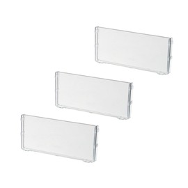 iDesign Recycled Plastic Dividers, 3 Pack, The Rosanna Pansino Collection – 5.8”, Clear Dividers