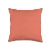 Simple Terracotta Color Throw Pillow