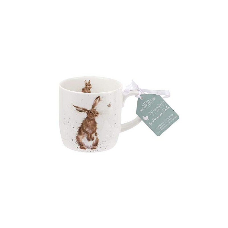 Wrendale Designs Tasse aus feinem Knochenporzellan, Motiv: „Der Hase und