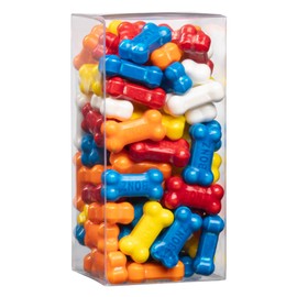 Hammont Clear PET Plastic Boxes - Transparent Storage Containers for Party Favors, Gifts, Cookies, Ornaments, Weddings, Birthdays, and Special Events - 1.5"x1.5"x3.125" (24 Pack)