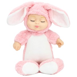 ONEST 15 Inch Cute Baby Doll with Clothes Soothing Sleep Doll Realistic Baby Doll, Rabbit