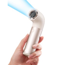 Aecooly Portable Handheld Fan, Powerful Turbo Mini Fan, 19000 RPM High Speed Aero Pro, 15H Max Cooling Time, 6 Speeds Aluminum Case, Pocket Rechargeable Personal Small Travel GIfts for Women Men -Gold