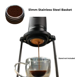 MiiCoffee Eon Portable Espresso Machine, Travel Coffee Maker with Self-Heating and USB-C Charging (Grey)