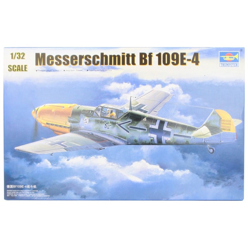 Trumpeter 1/32 Messerschmitt Bf109E4 German Fighter Model Kit