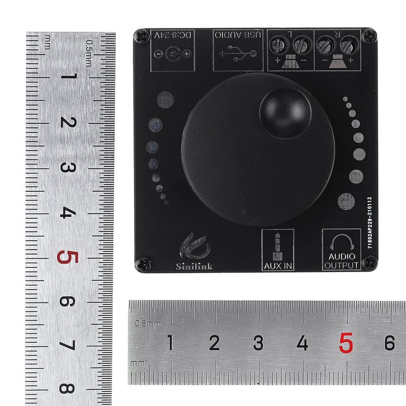 Fasizi 50wx2 mini bluetooth 5.0 wireless audio power digital amplifier