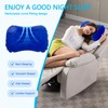 Mudoulu Inflatable Pillow for Travel, Ergonomic Self-Inflating Cushion with Press
