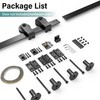 WINSOON Bifold Barn Door Hardware Kit, Bi Fold Door Hardware