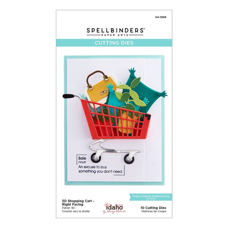 Spellbinders - 3D Shopping Cart - Right Facing- Add to