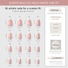 Celebritips Uñas Postizas Decorativas | Esmalte Francés Clásico, Uñas Cortas