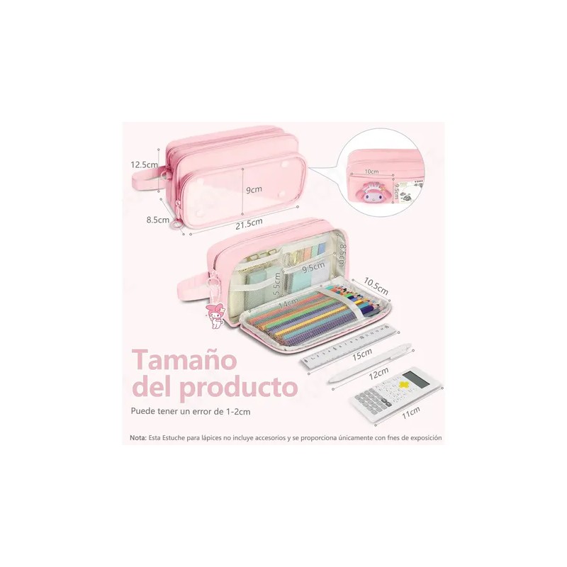 Estuche De Lapicera Gran Capacidad Pencil Case Organizadora