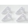 Cutelec 16pcs Hold Down Bracket Bottom Rail Hold Clips White