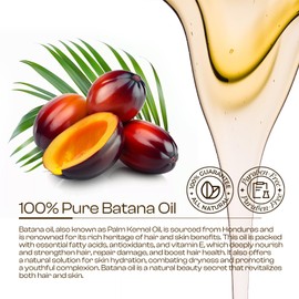 SADOWAY Batana Oil for Hair Growth: Natural Pure Batana Oil Prevent Hair Loss Split Ends Elimination Repair Damaged Dry Permed Hair Suitable for Face Scalp Skin Care 2.02 fl oz