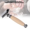 Men Shaving Razor with Wood Handle Portable Double Edge Razor