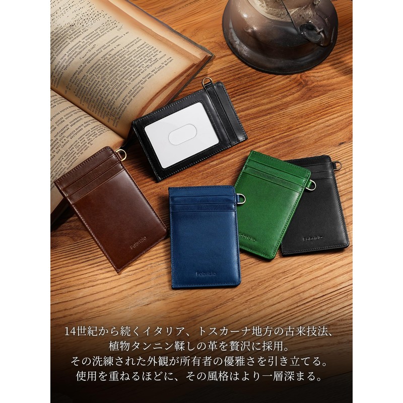 Fabrizio Pass Case, Commuter Holder, Card Case, Card Insert, Men's,