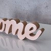levandeo Lettering Welcome L31 cm Pastel Pink Wooden Table Decoration
