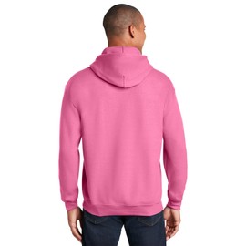 Gildan Men's Heavy Blend Fleece Hooded Sweatshirt G18500 (X-Large, Azalea)