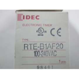 New IDEC RTE-B1AF20 Electronic Timer 100-240V-AC 0-1MIN D247216