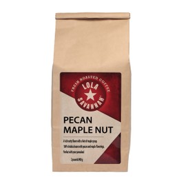 Lola Savannah Pecan Maple Nut Flavored Ground Coffee - Gourmet Coffee Rich in Creamy Pecan Nutty Flavor and a Touch of Maple Syrup, Caffeinated, 2lb Bag