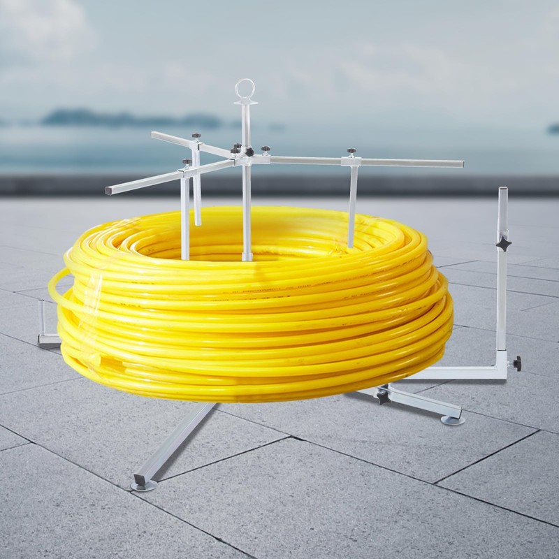 Pipe Reel Dispenser, Underfloor Heating Galvanized Pipe Drainer Galvanized Pipe