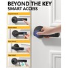 Amerdeco Smart Fingerprint Door Lock with Keypad Handle - Keyless