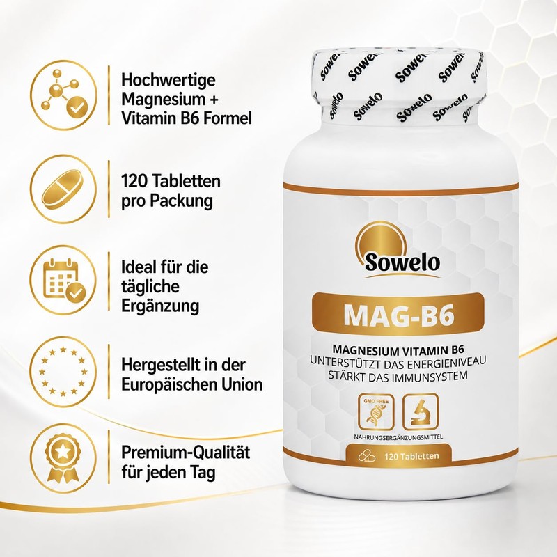 Magnesium 375 mg + Vitamin B6 - High Dose -