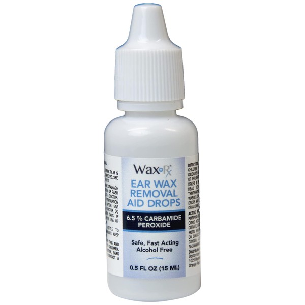 Doctor Easy Wax-Rx Ear Wax Removal Drops .5 Ounce, White/Blue