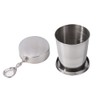 Lopsity Stainless Steel Collapsible Cup Reusable Portable Travel Folding Water