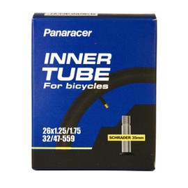 Panaracer Unisex's Premium 26 Inch Inner Tube, Black, 1.25-1.75