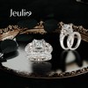 Jeulia Skull Engagement Ring Sets Sterling Silver Promise Eternity Band