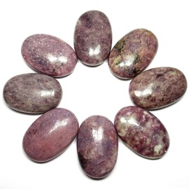 The Magic Is In You (1) LEPDIOLITE Crystal Mini Palm Stone/Worry Stone with Description Card