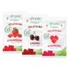 Simple Mixes Natural Gelatin Dessert, Raspberry, Strawberry & Cherry, Healthy