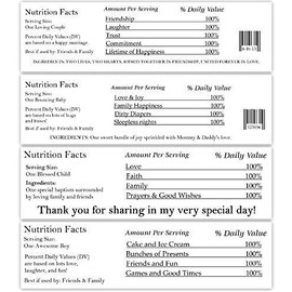 25 Custom Candy Wrappers - Blue Floral Heart Wedding Candy Wrappers