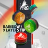KONLLEN Rainbow Pool Tip with Transparent SX/SS/S/M/MH/H 11 mm/14 mm