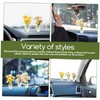 ULTECHNOVO 3 Pcs Cute Mini Flower Vases for Car Aesthetic