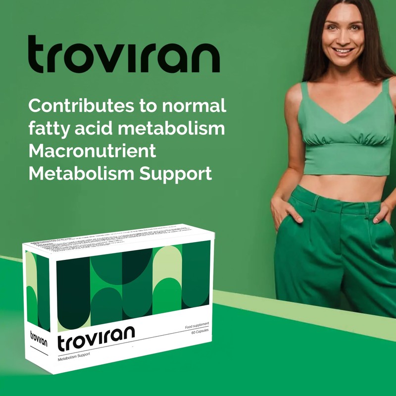 Troviran Metabolism Support Formula, 60 Capsules, Vegan and Gluten Free
