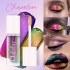 Metallic Liquid Chameleon Eyeshadow, Glitter Liquid Eyeshadow Multicolour Shifting, Multidimensional