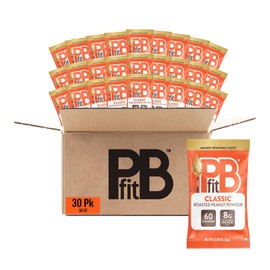 PBfit Classic Peanut Butter Powder Packets, Powdered Peanut Spread From Real Roasted Pressed Peanuts, 8g of protein 8% DV per packet, 0.56 oz (Pack of 30)
